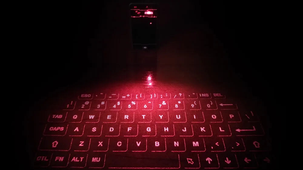 teclado de proyección láser
