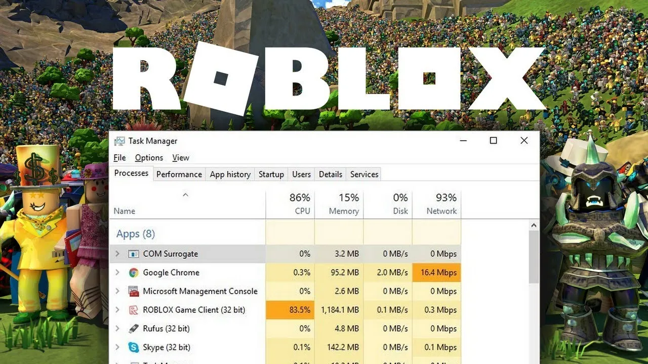 optimizar CPU Roblox