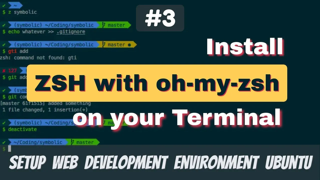 Zsh Oh My Zsh tutorial